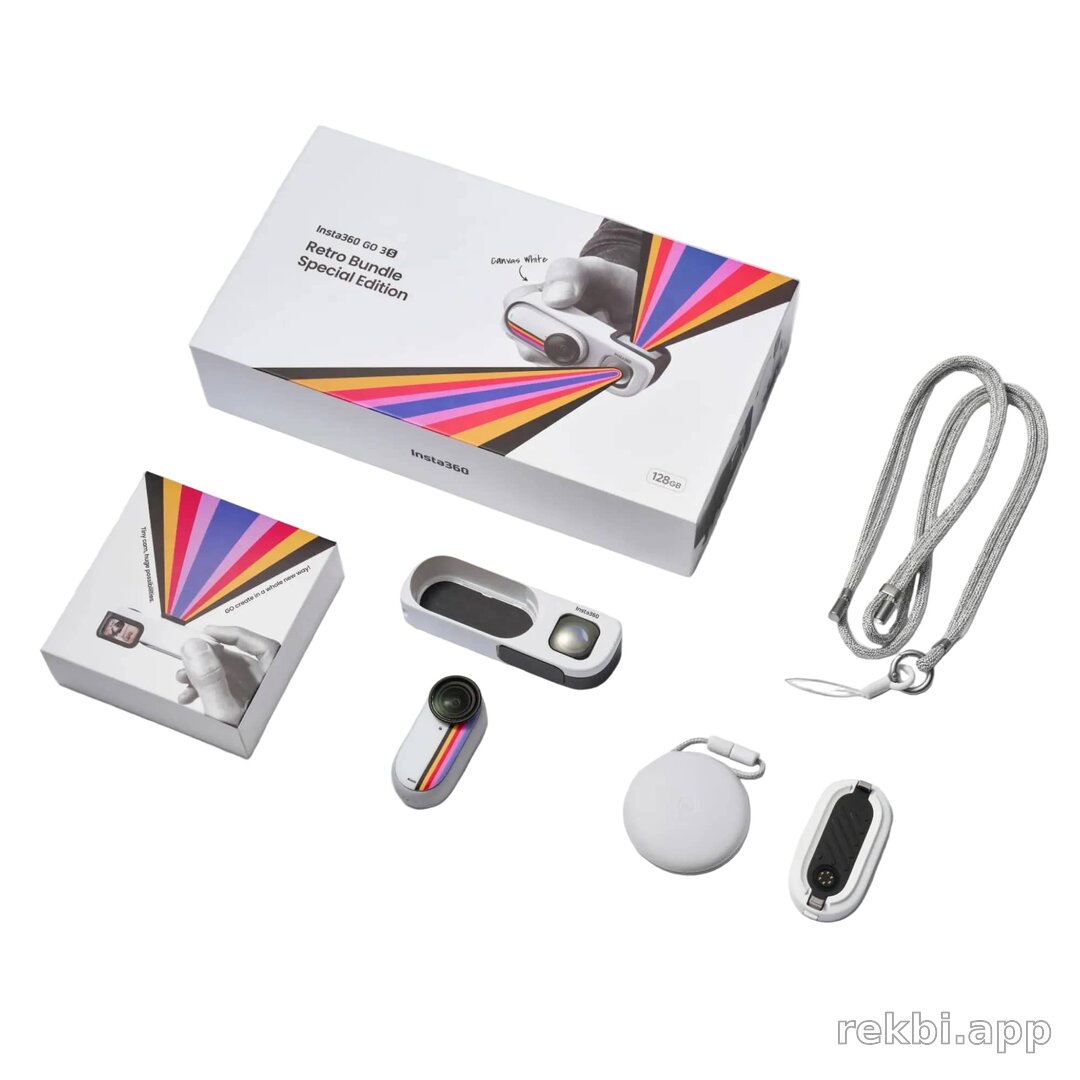 Insta 360 GO 3S Retro Bundle White 64Gb UK