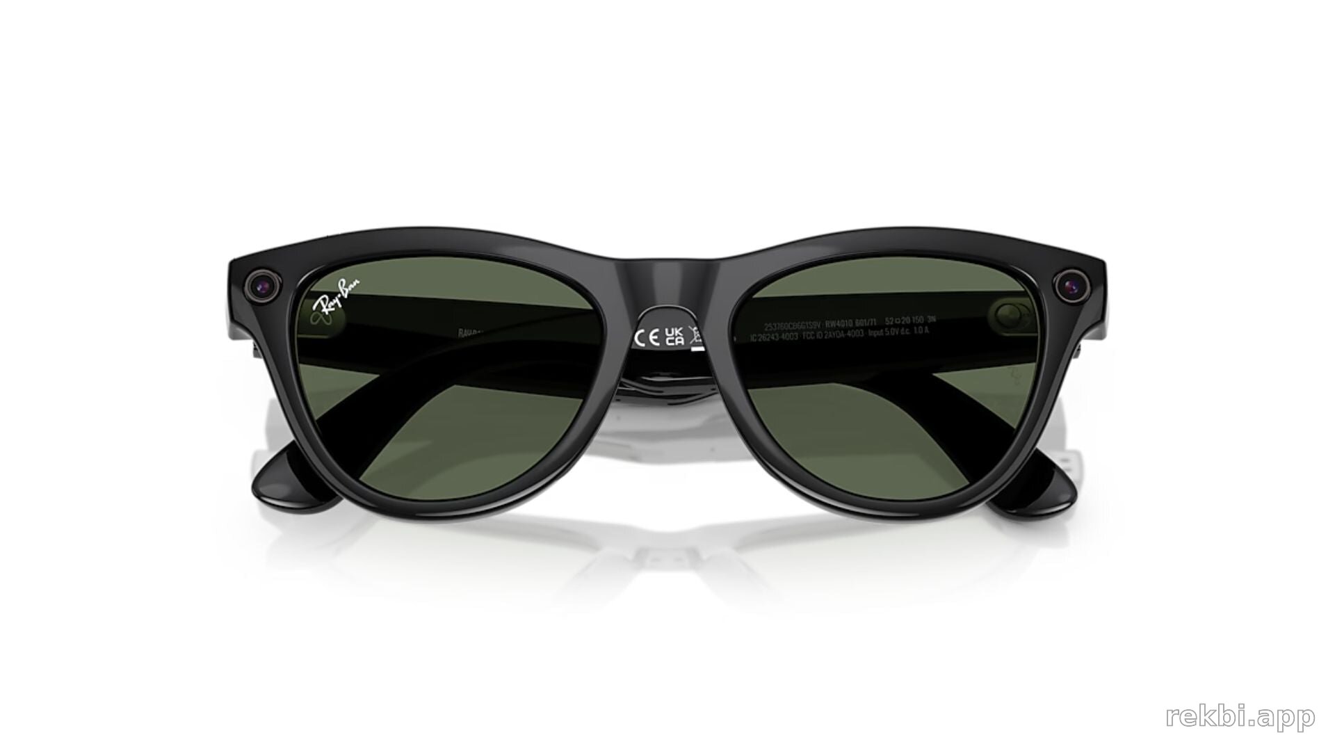 Meta Ray-Ban Skyler S52 (F Shiny Black, L G15 Green) RW4010
