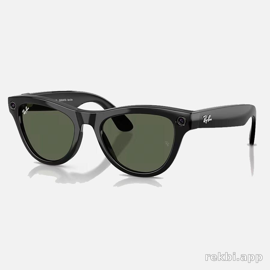 Meta Ray-Ban Skyler Gen2 S52 (F Shiny Black, L G15 Green) RW4014